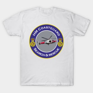 HM Coastguard search and rescue Helicopter T-Shirt